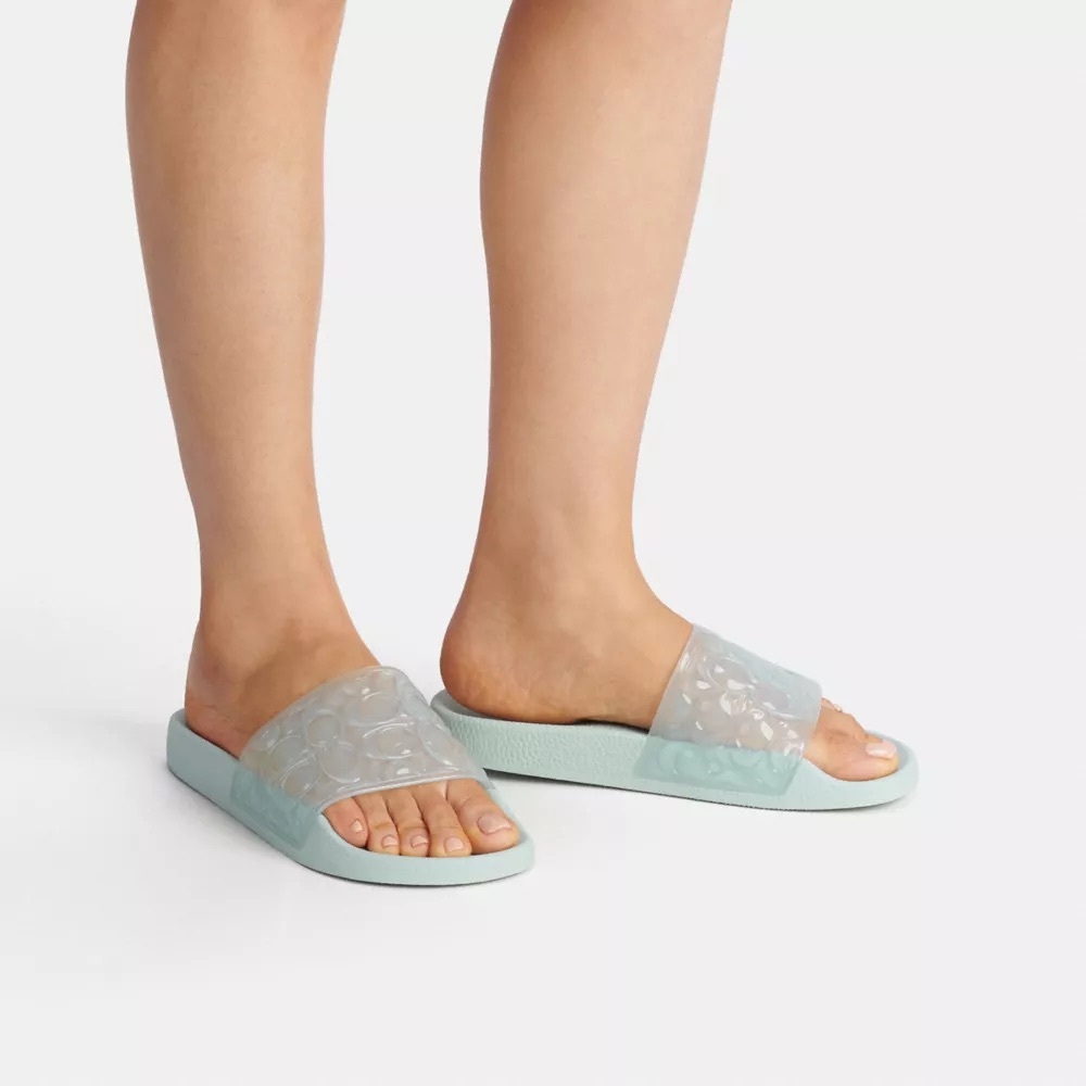 NWT Coach Unna Signature Sport Slides